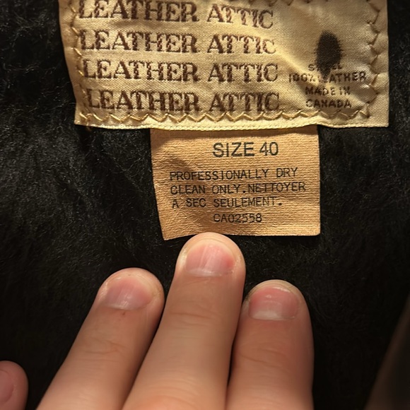 Vintage Leather Attic Black Trench Coat w/Winter Liner - Picture 3 of 9